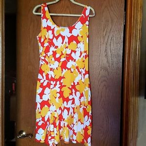 Sleeveless floral dress Nine West size L